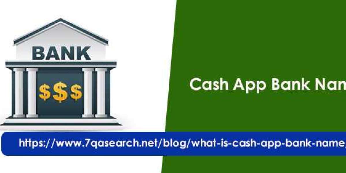 How to find the Cash app bank name?