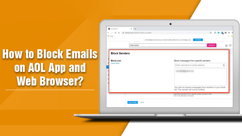 How to Block Emails on AOL App and Web Browser?