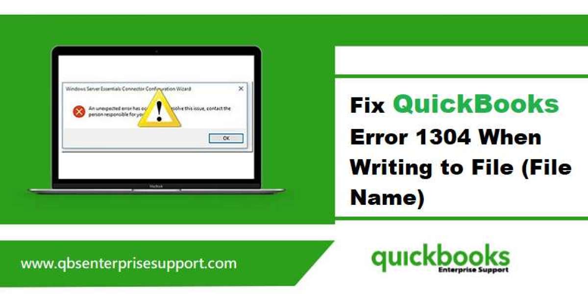 Resolve QuickBooks Error C=1304 (Error Writing to File)