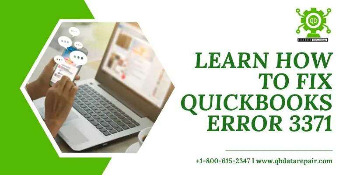 Try These Methods to Fix QuickBooks Data Error 3371