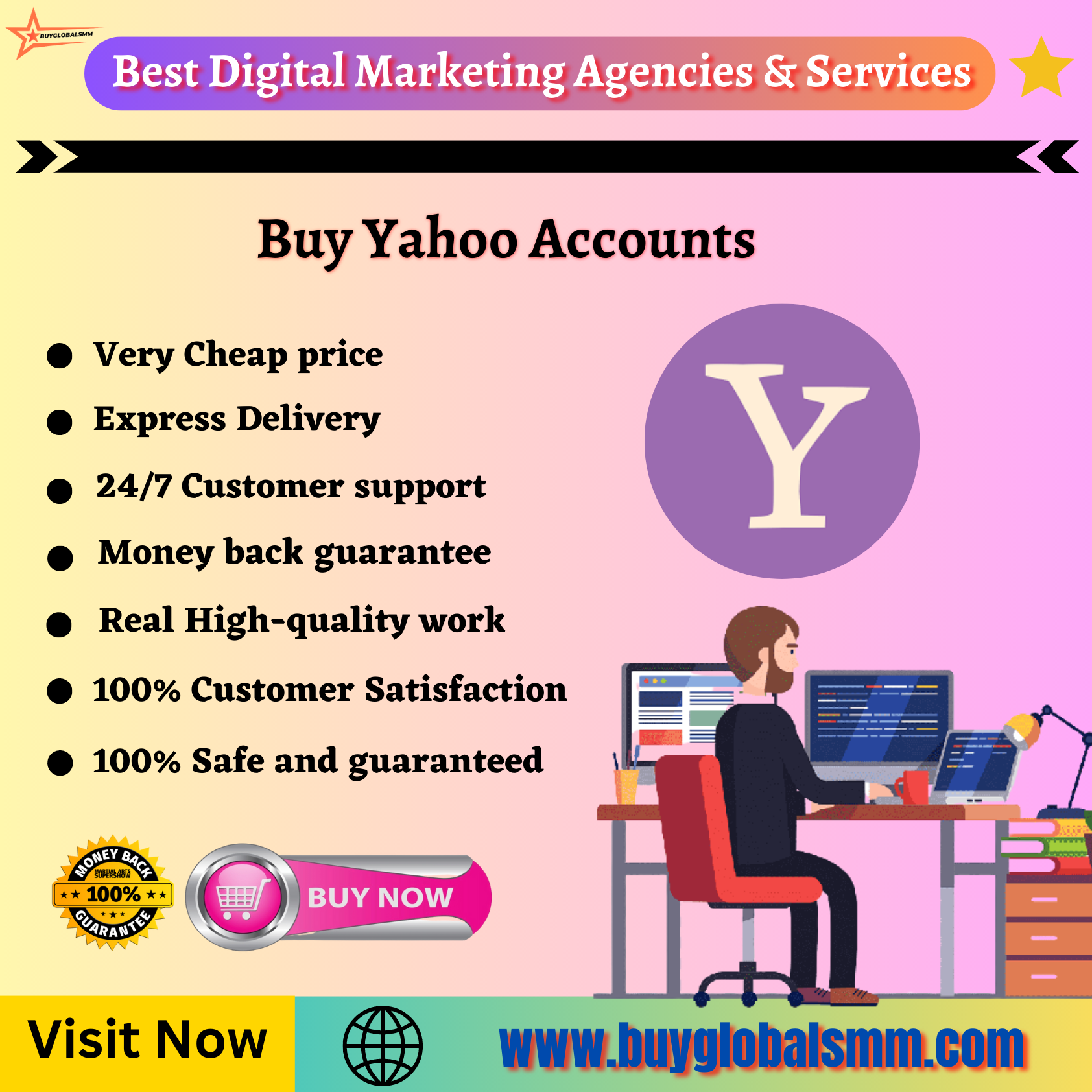 Buy Yahoo Accounts-100% best service, and cheap
